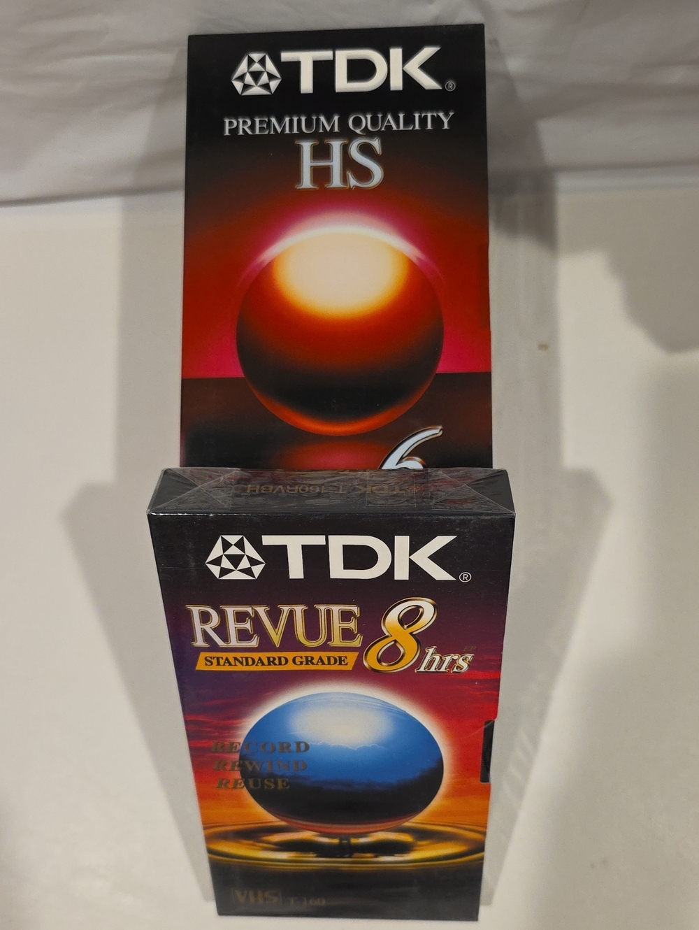 5 Blank TDK VHS Tapes Still In Original Wrapping